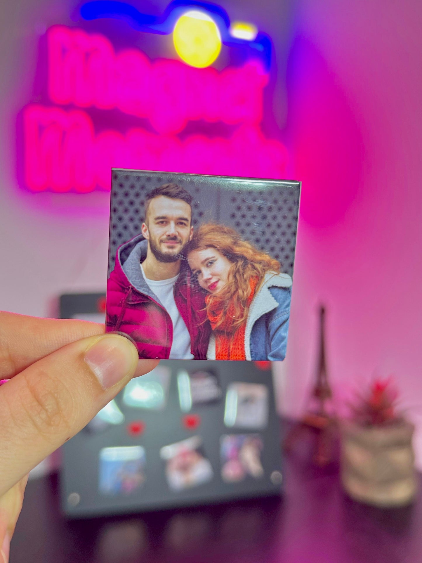 Magnets photo personnalisés (5x5 cm)