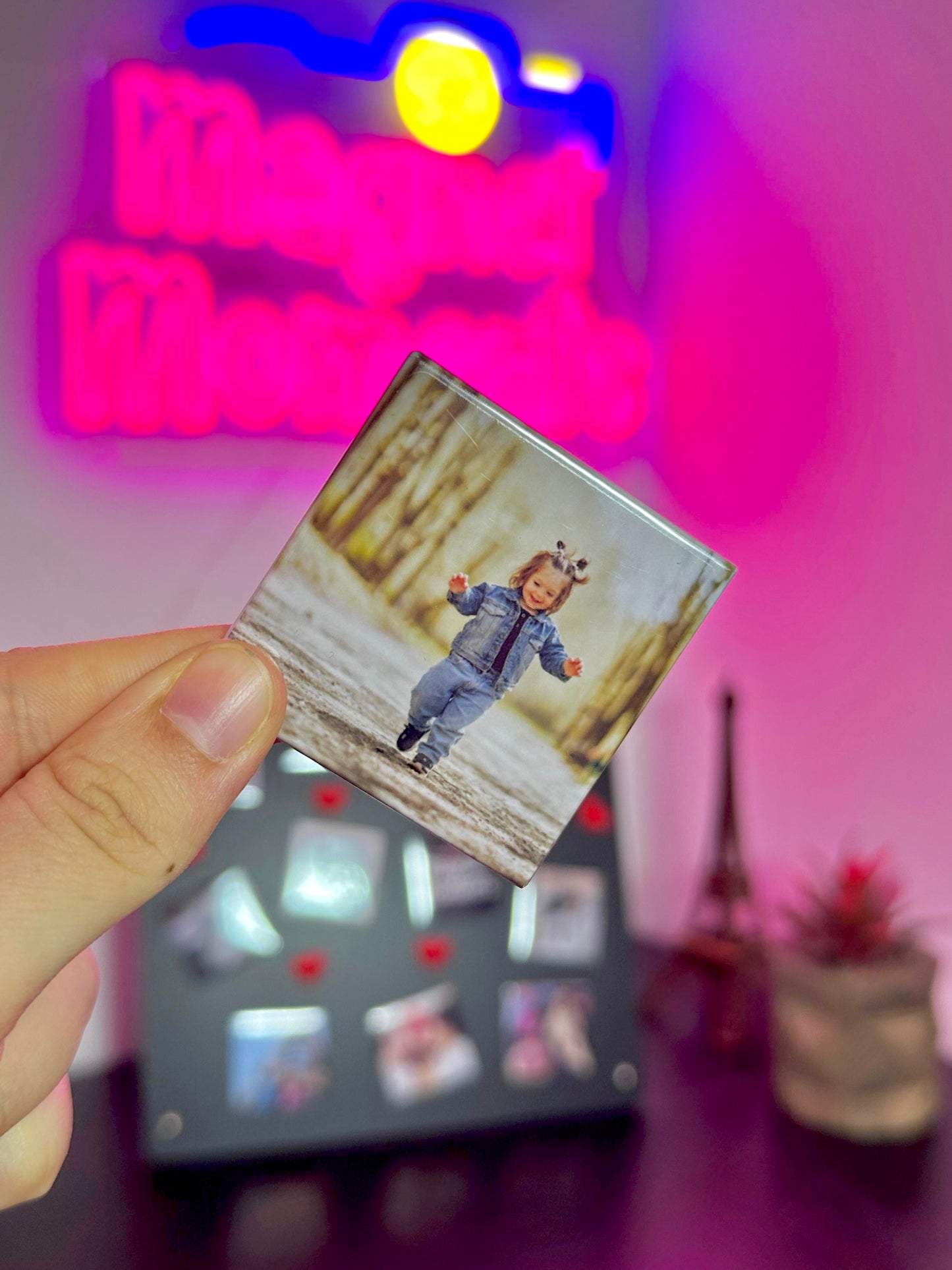 Magnets photo personnalisés (5x5 cm)