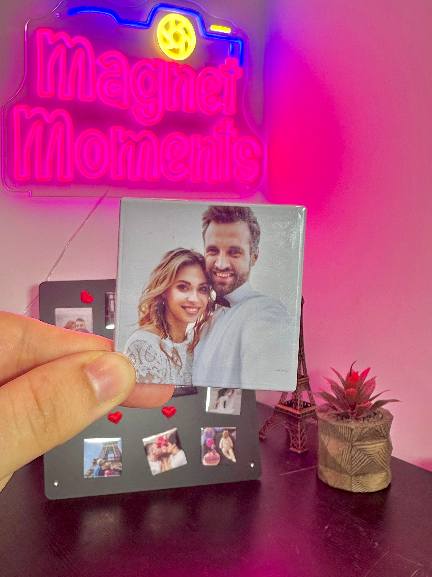 Magnets photo personnalisés (5x5 cm)