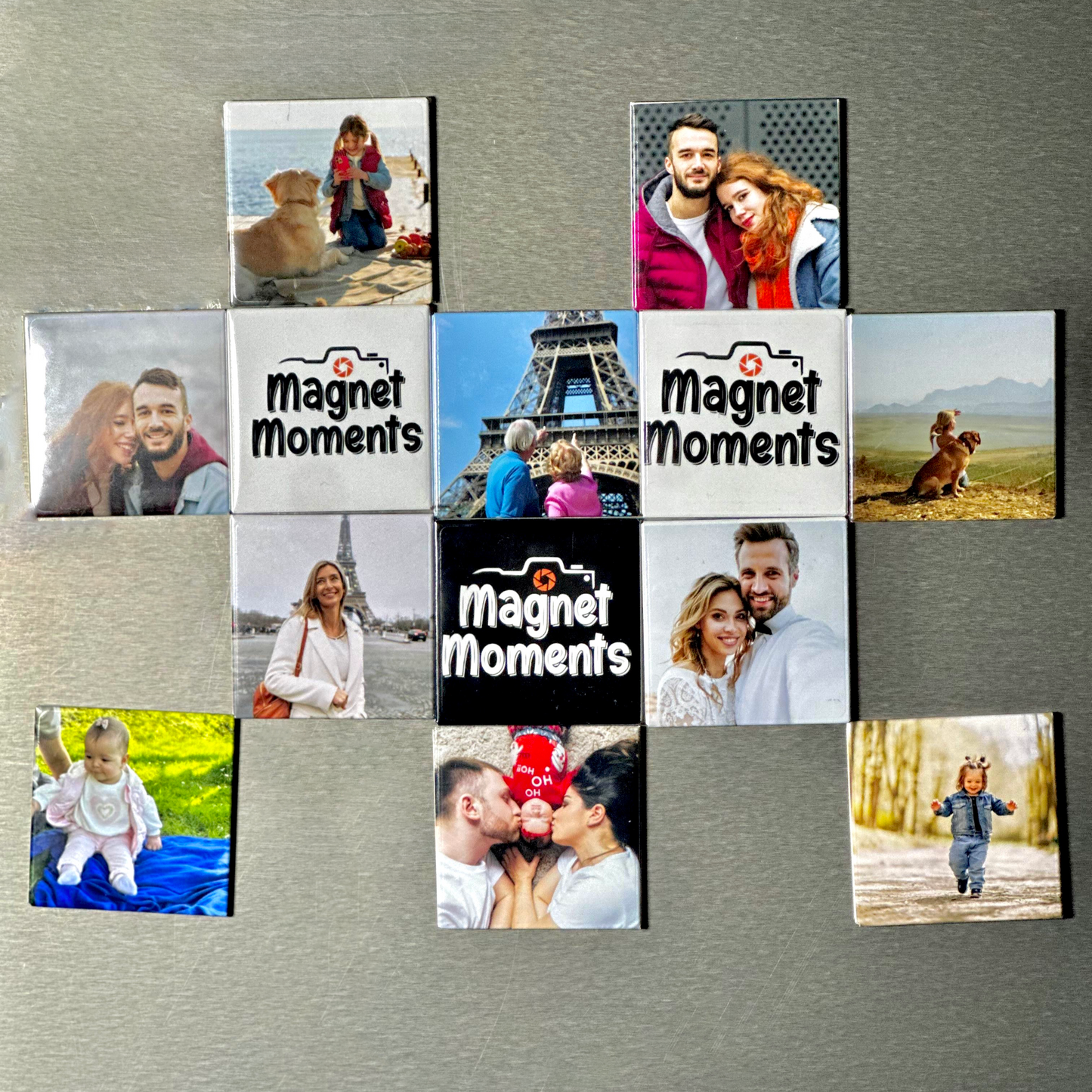 Magnets photo personnalisés (5x5 cm)