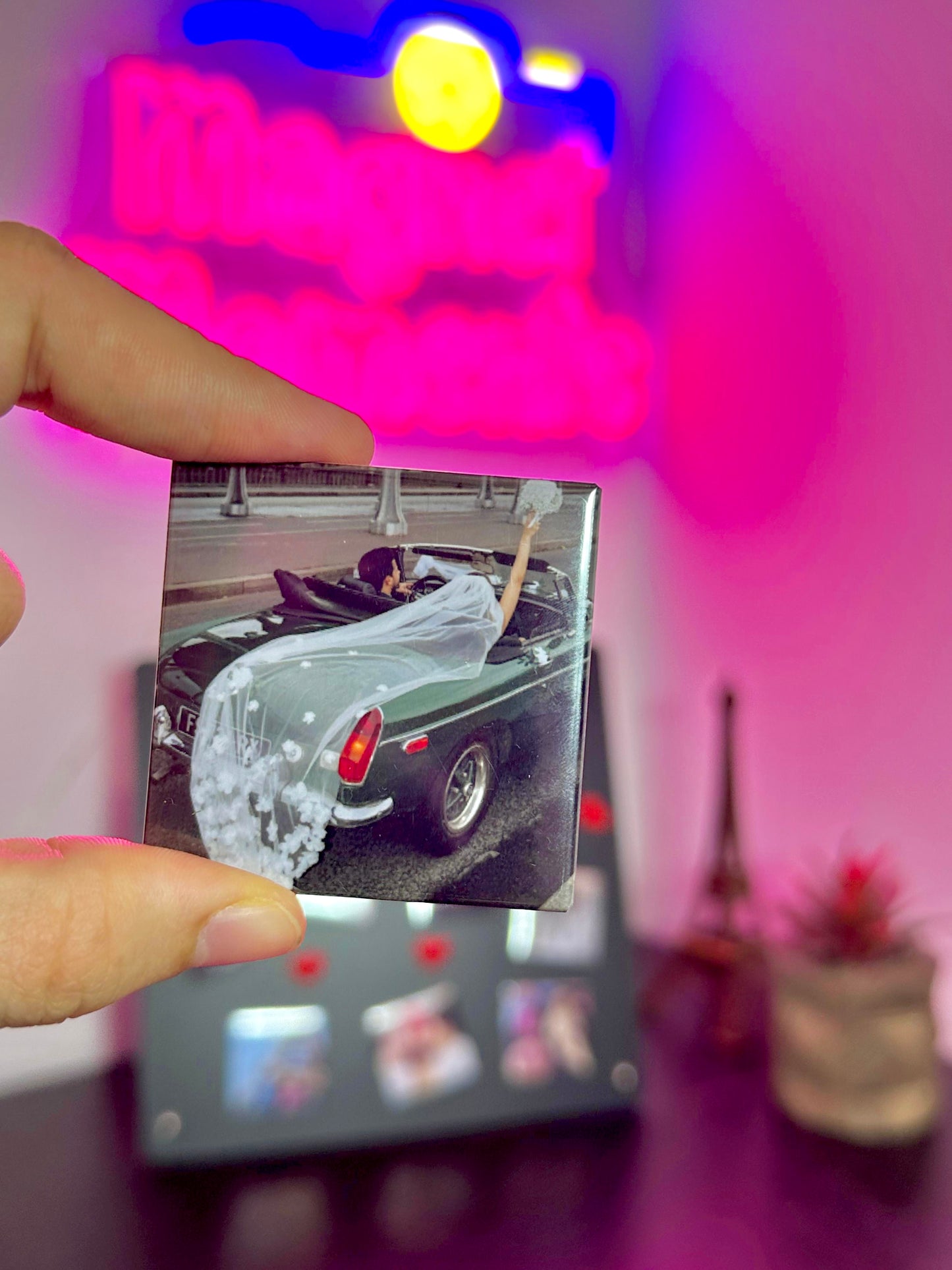 Magnets photo personnalisés (5x5 cm)